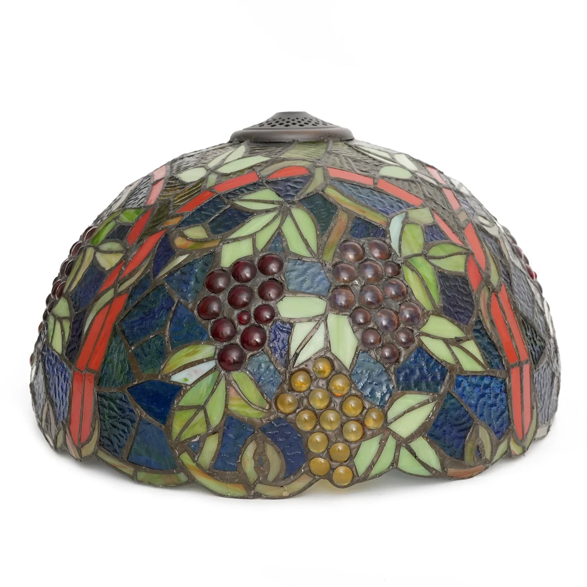 16-inch replacement lampshade, Tiffany style, tinted glass, handmade retro lampshade, compatible accessories