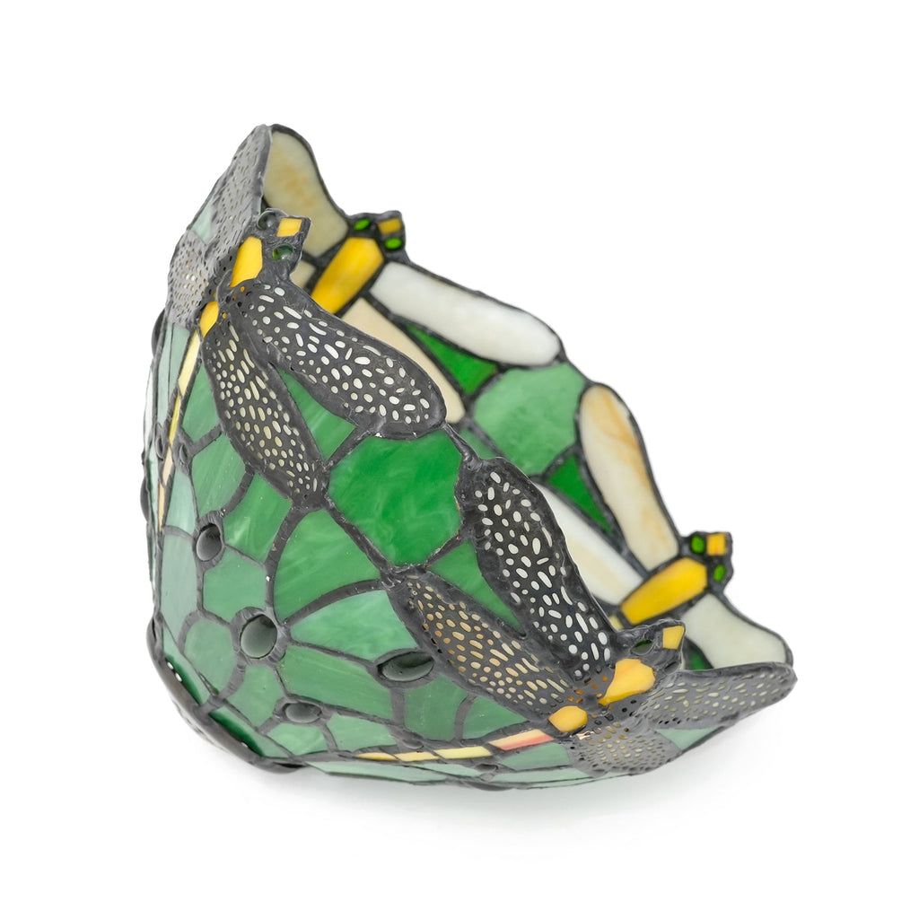 Emerald Green Dragonfly Tiffany Stained Glass Lampshade