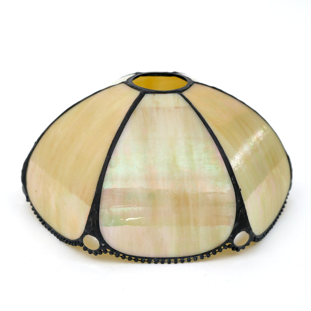 Tiffany Style Amber Tinted Glass Lampshade