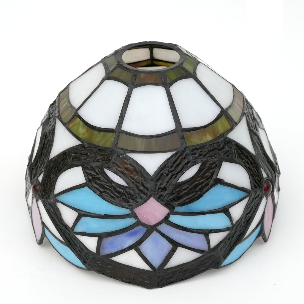 Multicolor Tiffany-Style Stained Glass Lampshade