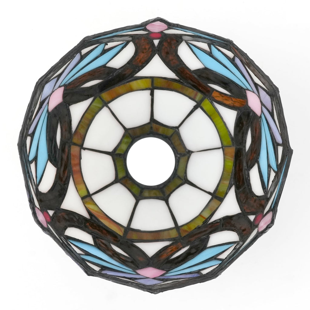 Multicolor Tiffany-Style Stained Glass Lampshade
