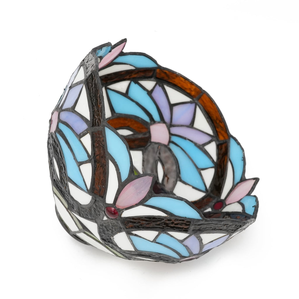 Multicolored Tinted Glass Lampshade in Tiffany Style