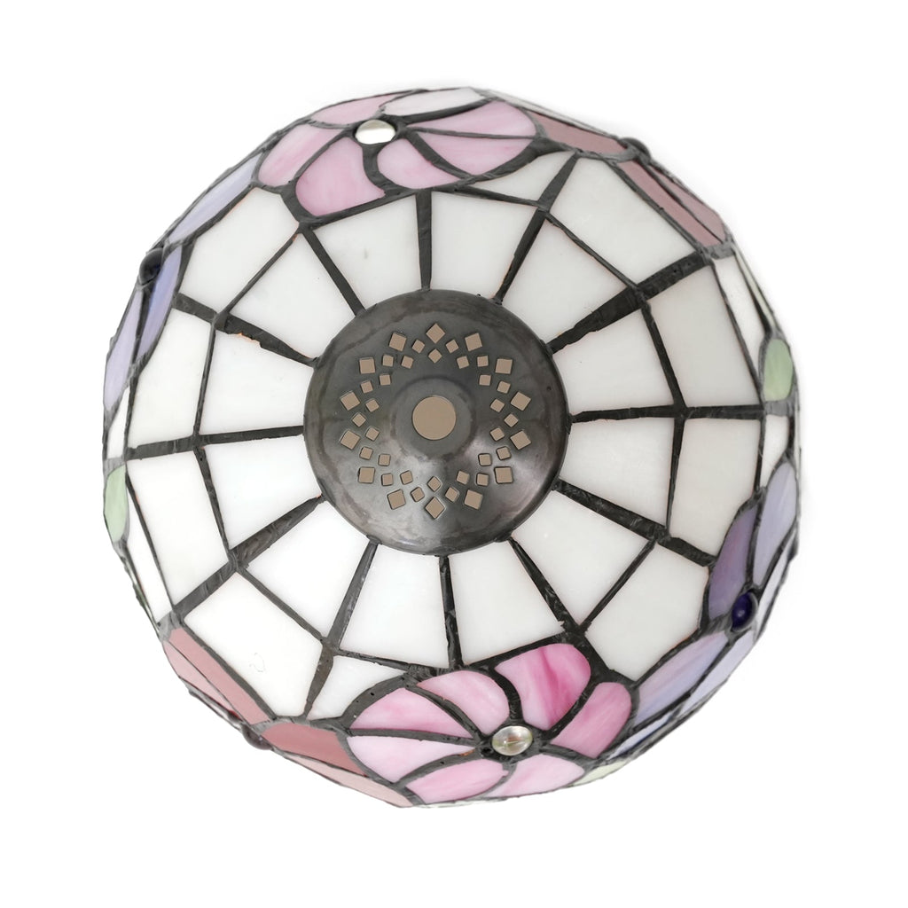 Tiffany Style Floral Stained Glass Lampshade