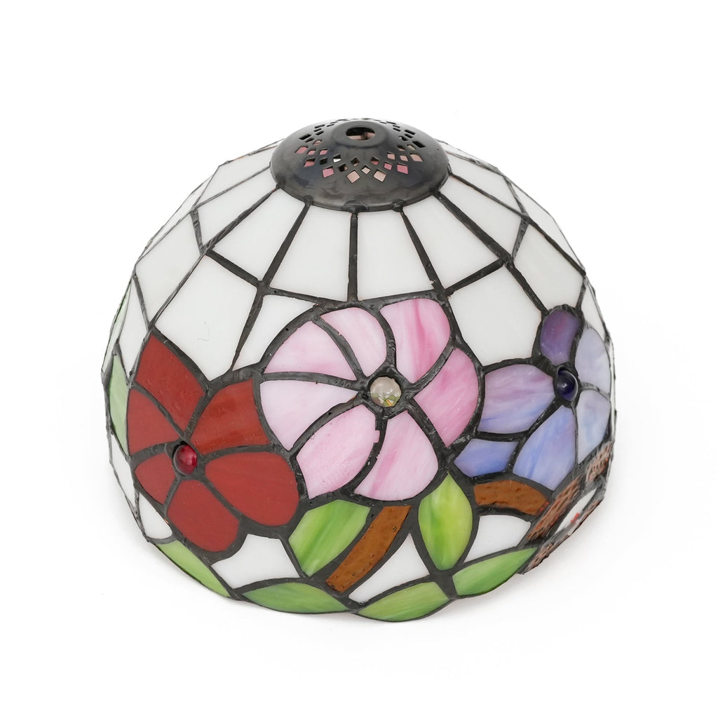 Tiffany Style Floral Stained Glass Lampshade