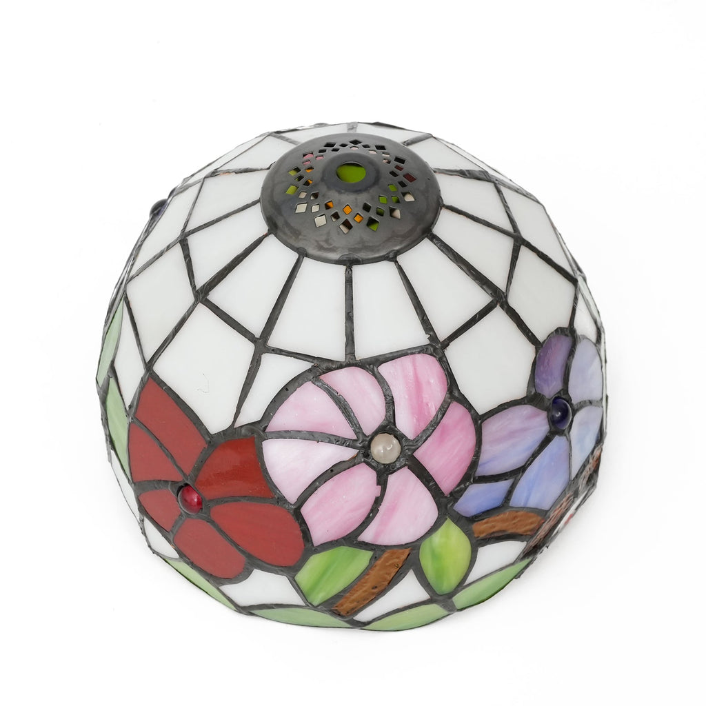Tiffany Style Floral Stained Glass Lampshade