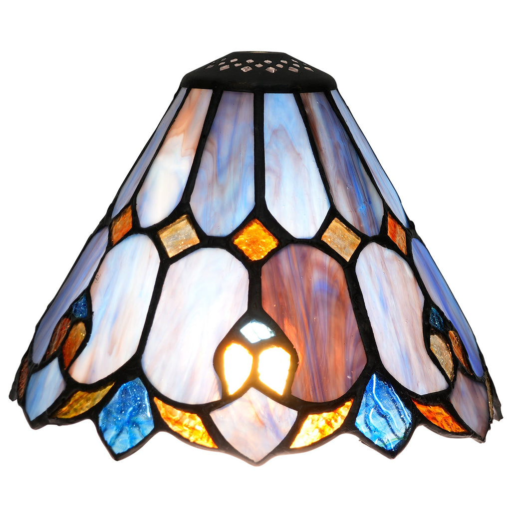 Geometric Tinted Glass Tiffany Lampshade