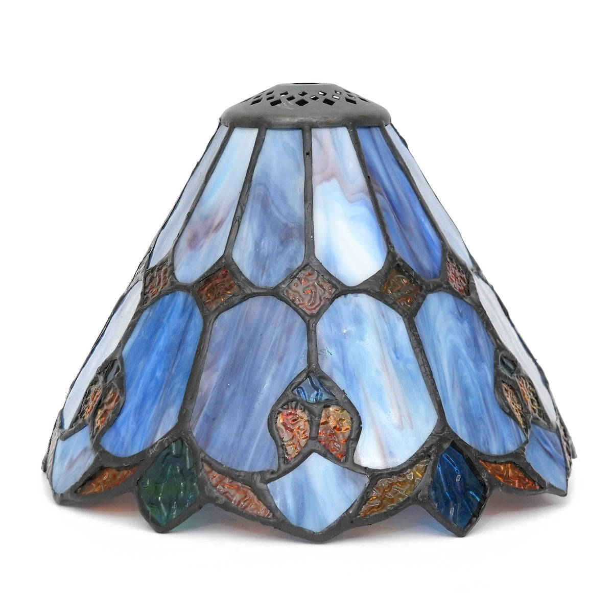 Geometric Tinted Glass Tiffany Lampshade