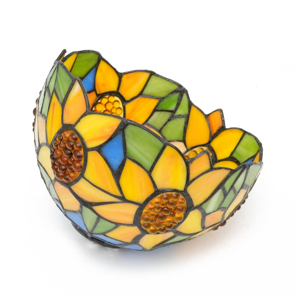 Sunflower Tiffany Style Tinted Glass Lampshade