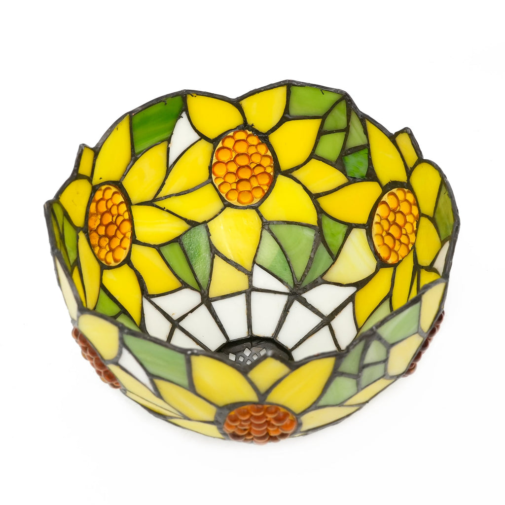 Tiffany Sunflower Pattern Tinted Glass Lampshade