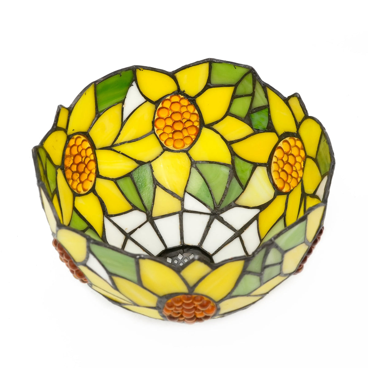 Tiffany Sunflower Pattern Tinted Glass Lampshade