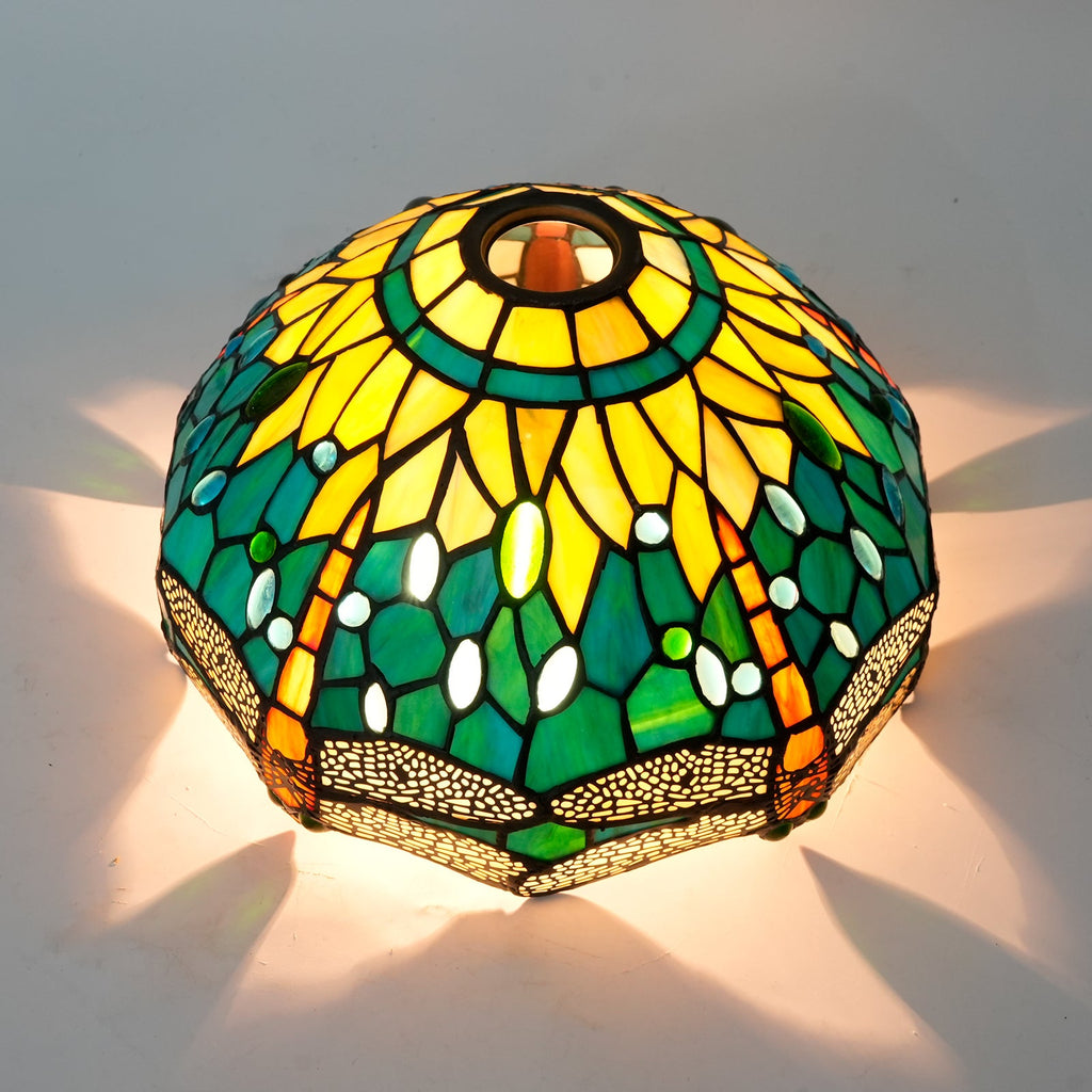 Tiffany Style Dragonfly Stained Glass Lampshade