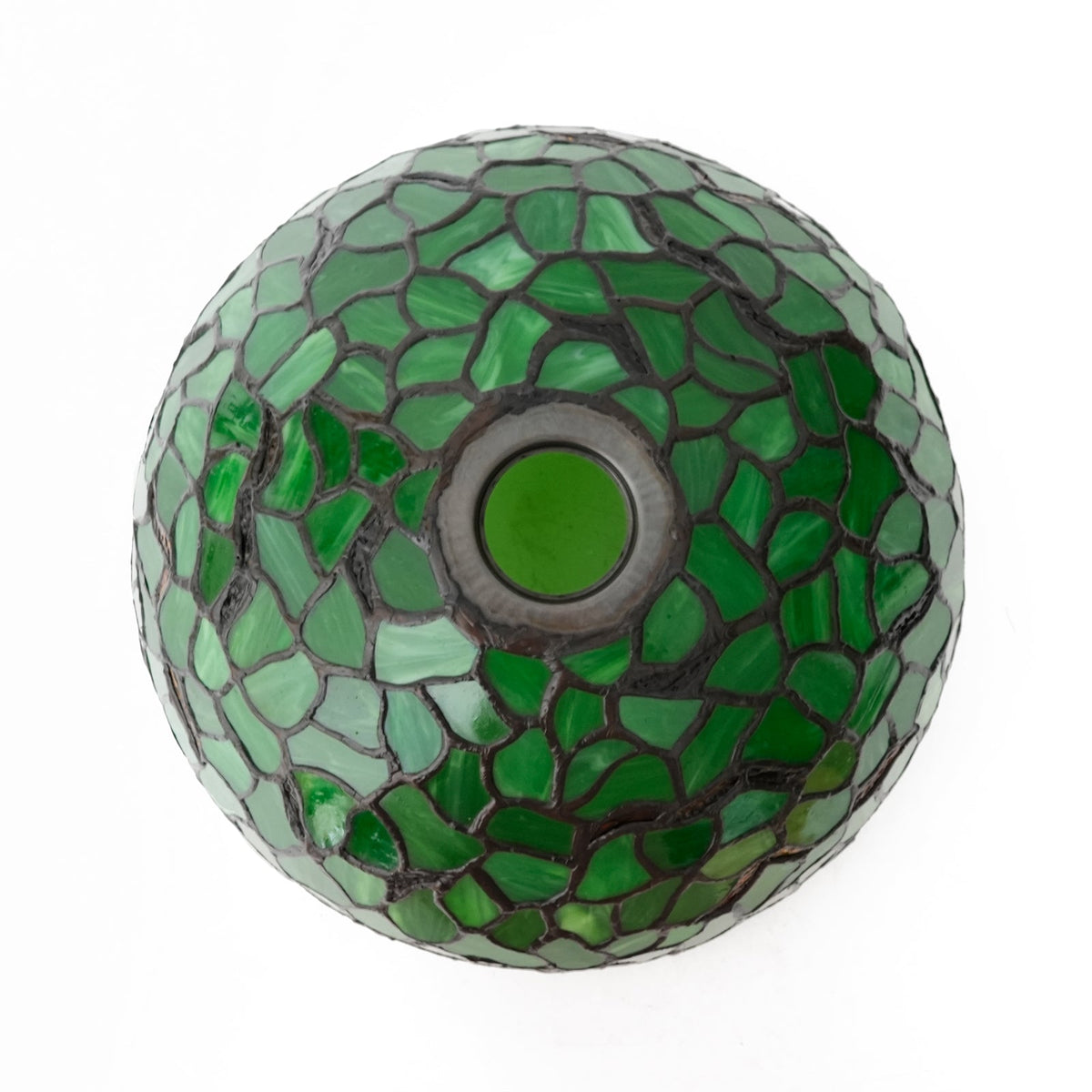 Green Mosaic Tiffany Style Glass Lampshade