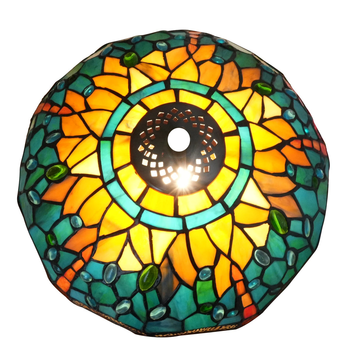 Tiffany Style Dragonfly Stained Glass Lampshade