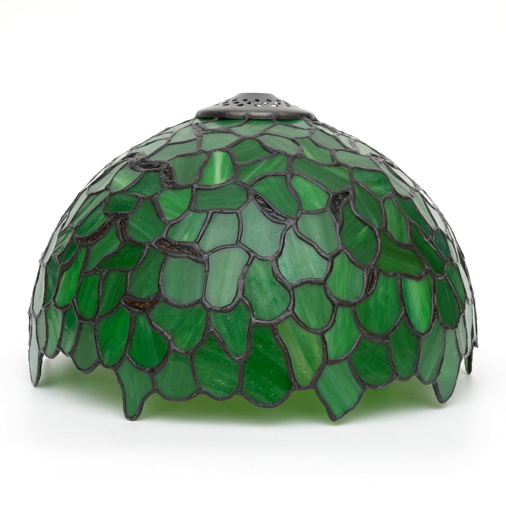 Tiffany Style Lampshade in Green Dragonfly Mosaic Glass
