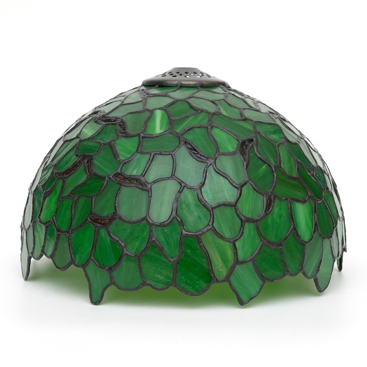 Tiffany Style Lampshade in Green Dragonfly Mosaic Glass