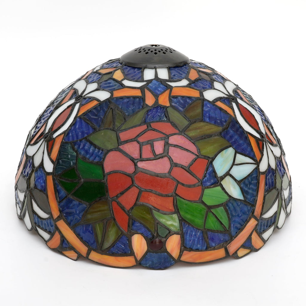 Pink Tiffany Style Stained Glass Lampshade