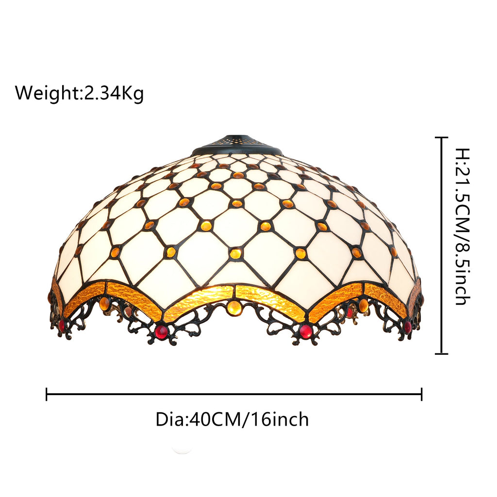 Tiffany-style Imperial Style Glass Lampshade