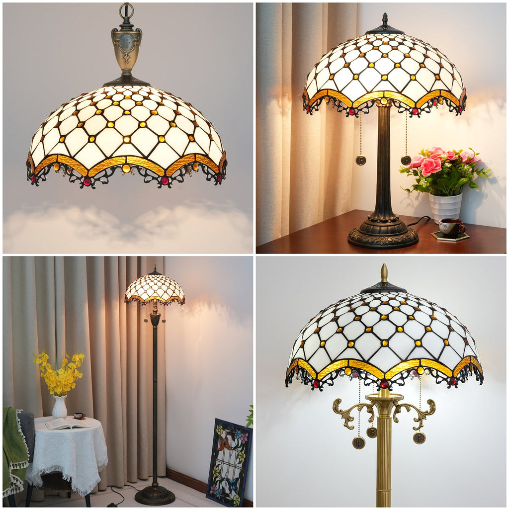Tiffany-style Imperial Style Glass Lampshade