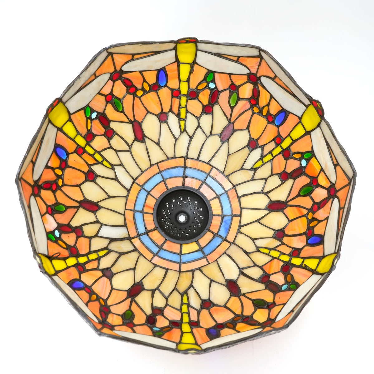Tiffany Style Dragonfly Stained Glass Lampshade