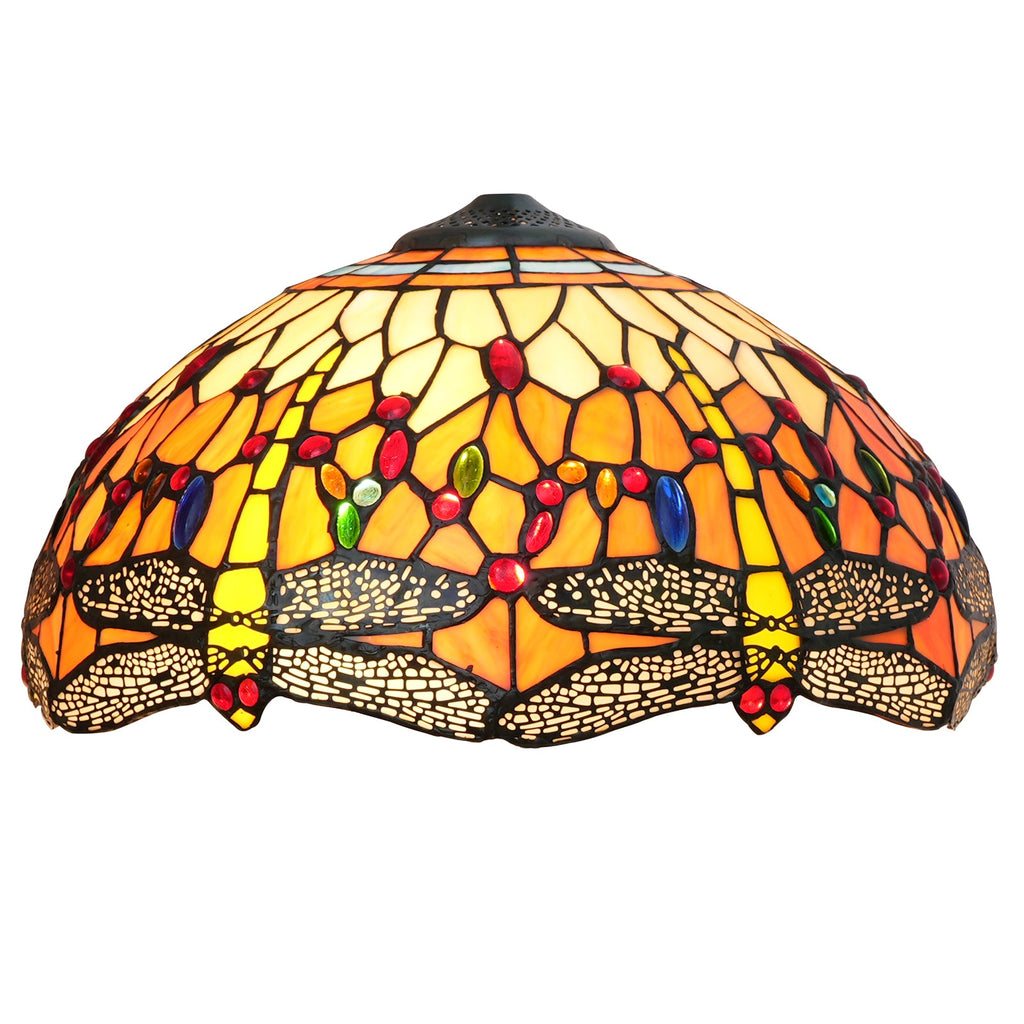 Tiffany Style Dragonfly Stained Glass Lampshade