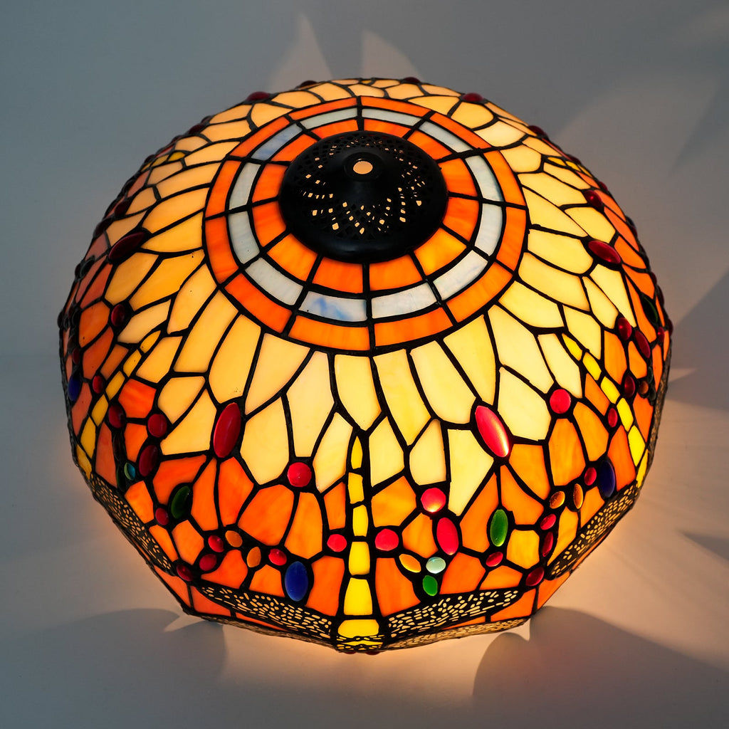 Tiffany Style Dragonfly Stained Glass Lampshade