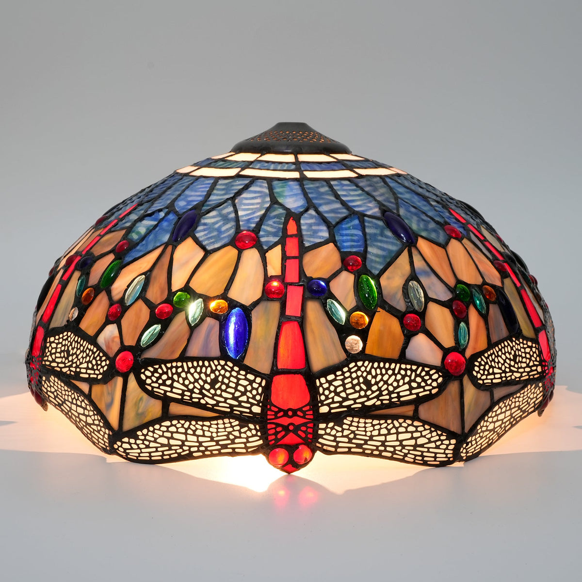 Tiffany Style Dragonfly Stained Glass Lampshade