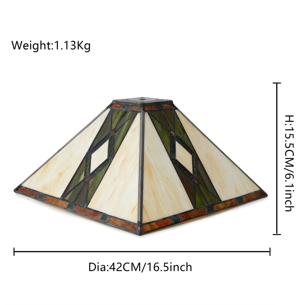 Art Deco ceiling light in amber-tinted glass