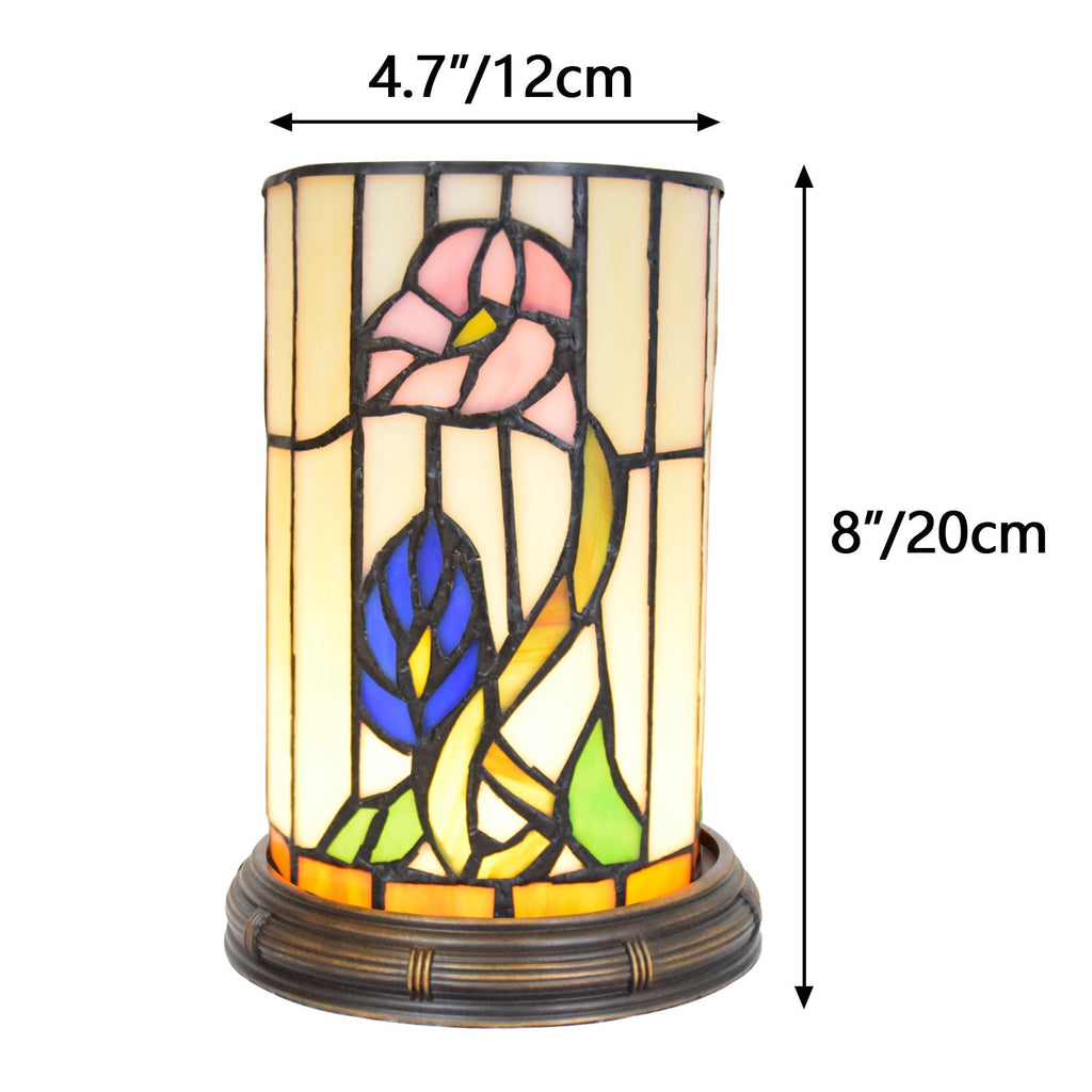 Floral Tiffany Style Stained Glass Diffuser Lamp