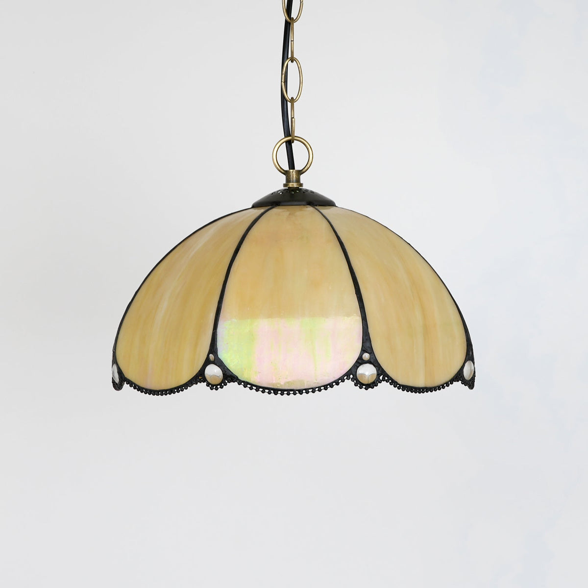 Tiffany Style Floral Stained Glass Pendant Light
