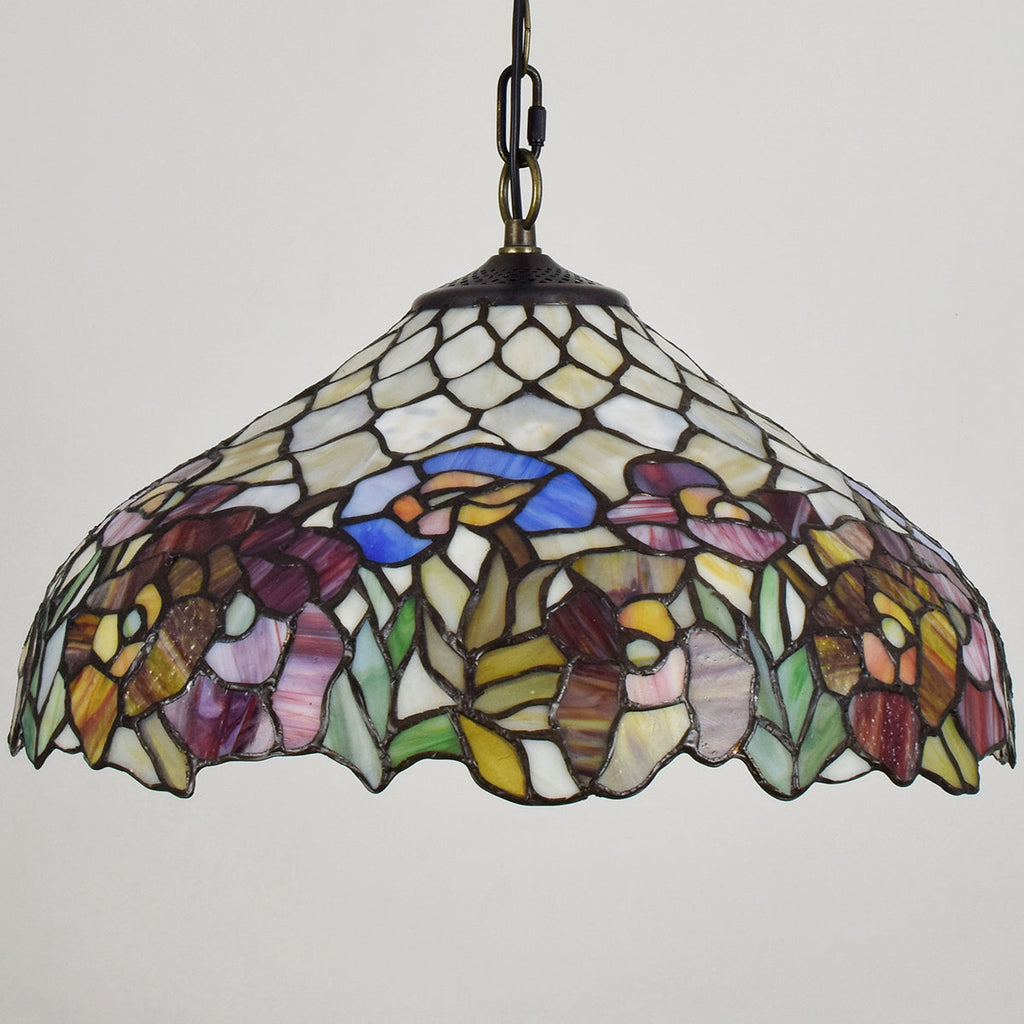 Tiffany Floral Stained Glass Hanging Decoration