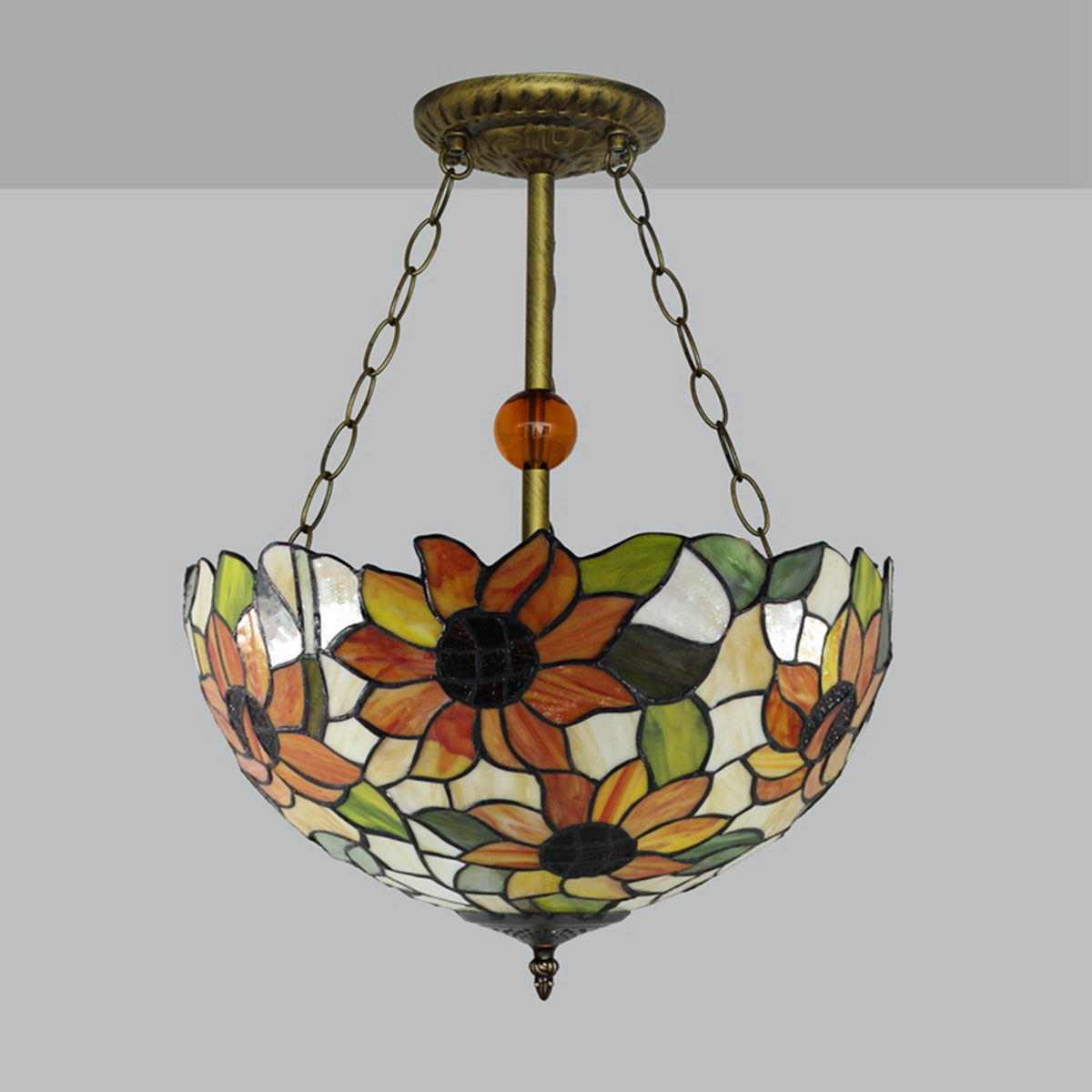 Sunflower Tiffany Stained Glass Hanging Decoration