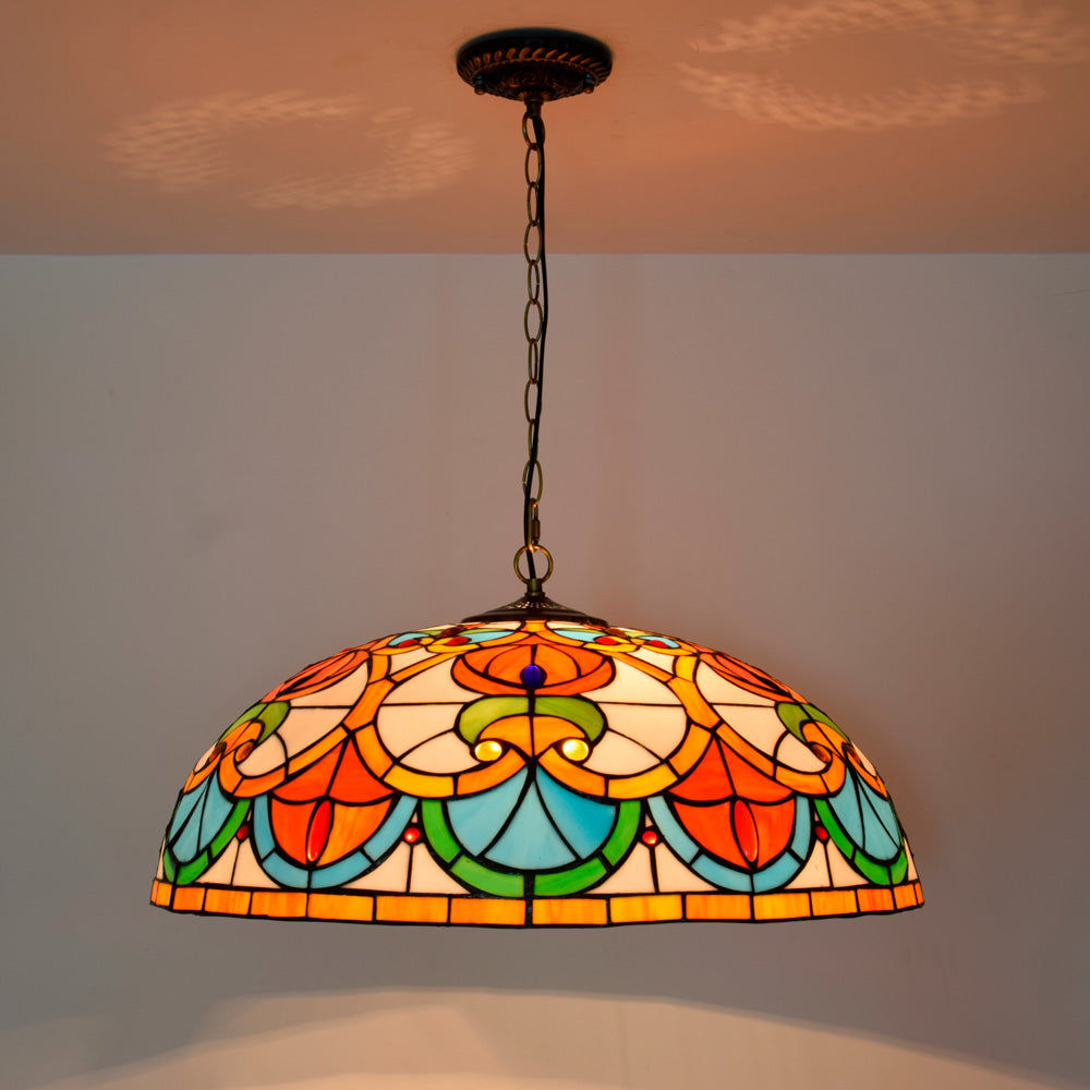 Multicolor Tiffany-Style Stained Glass Hanging Decoration