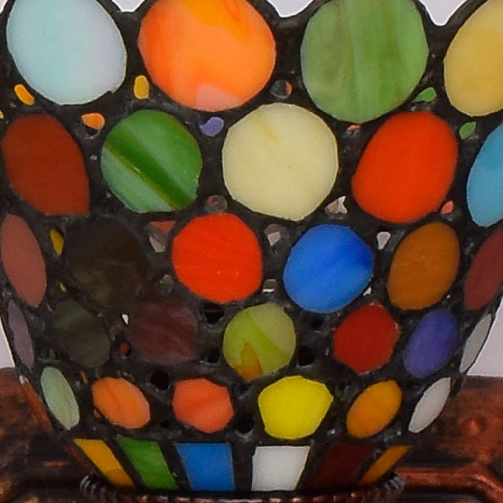 Tiffany Mosaic Glass Triple Wall Sconce