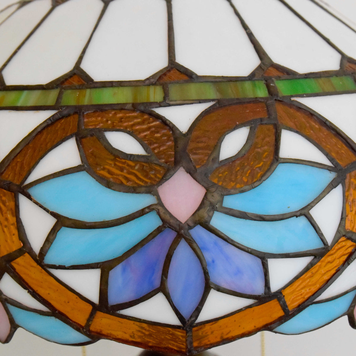 Floral Stained Glass Tiffany Floor Lamp