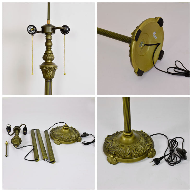 Tiffany Style Grape Stained Glass Floor Lamp