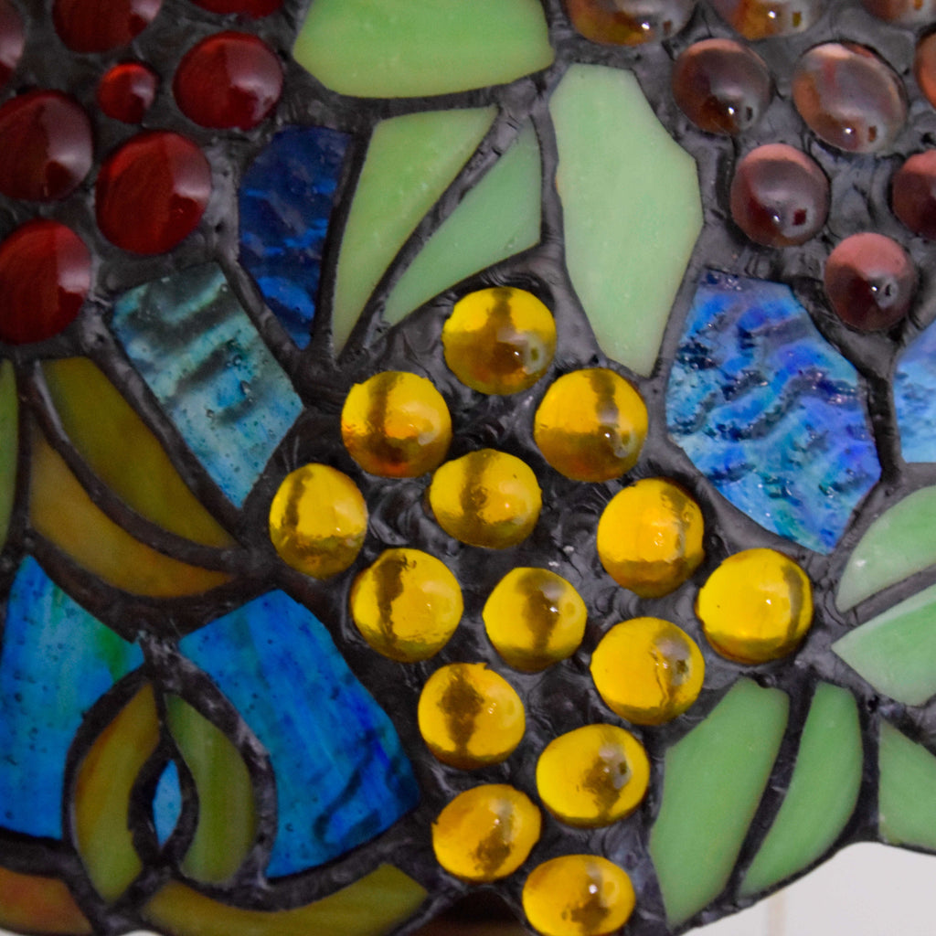 Tiffany Style Grape Stained Glass Floor Lamp