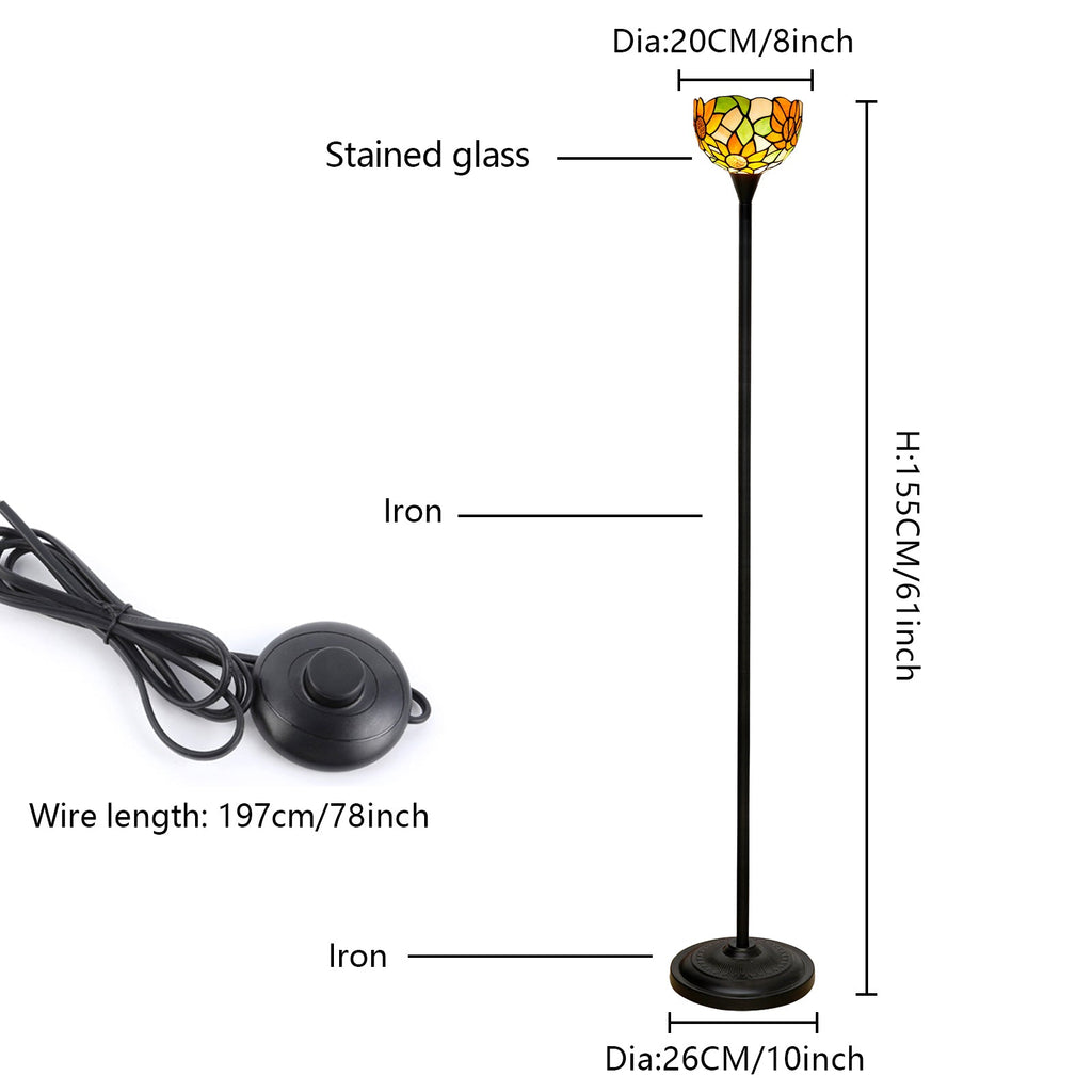Tiffany Style Sunflower Floor Lamp