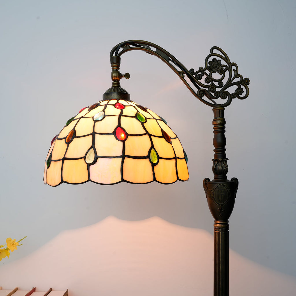 Bohemian Floor Lamp in Warm Yellow Beads 30cm