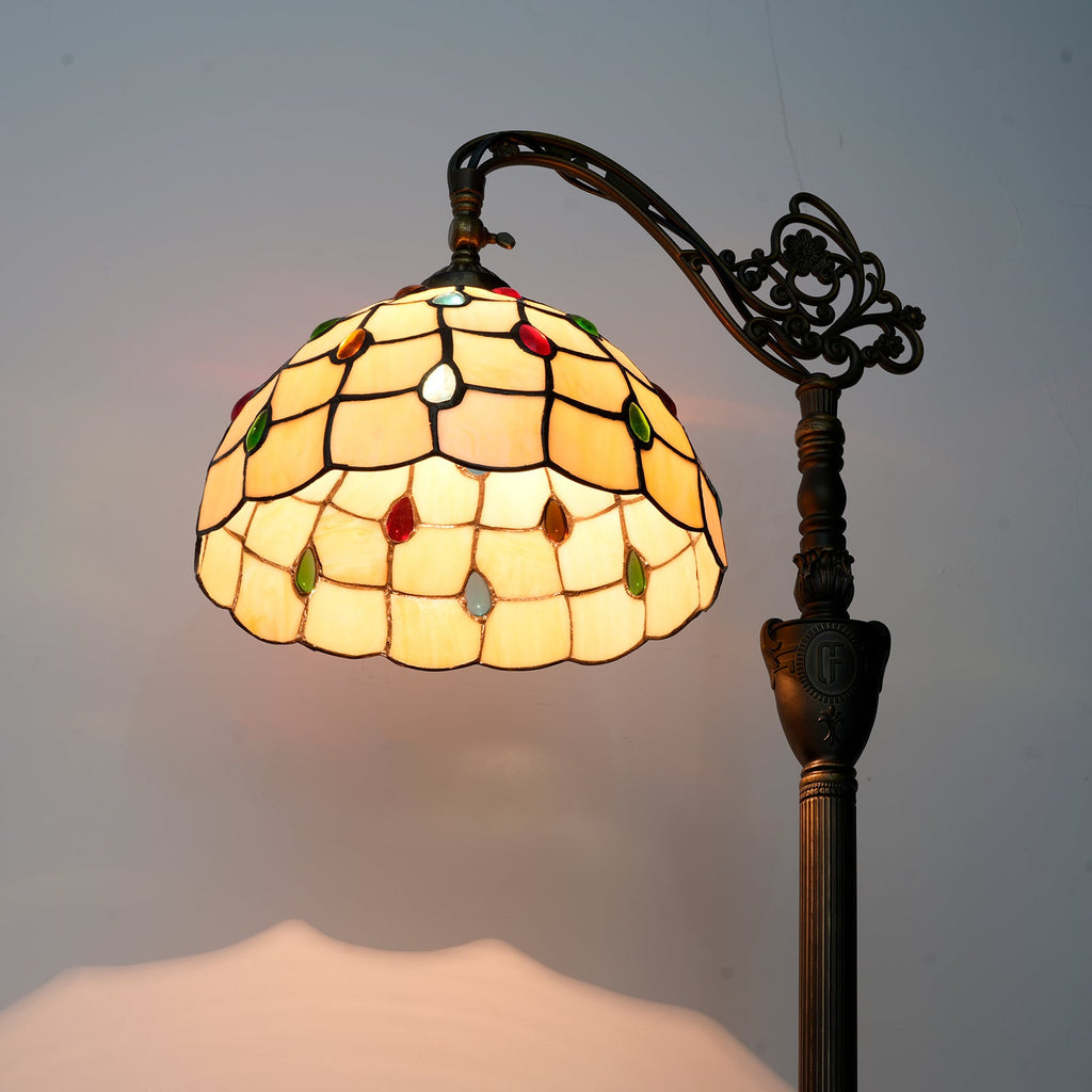 Bohemian Floor Lamp in Warm Yellow Beads 30cm