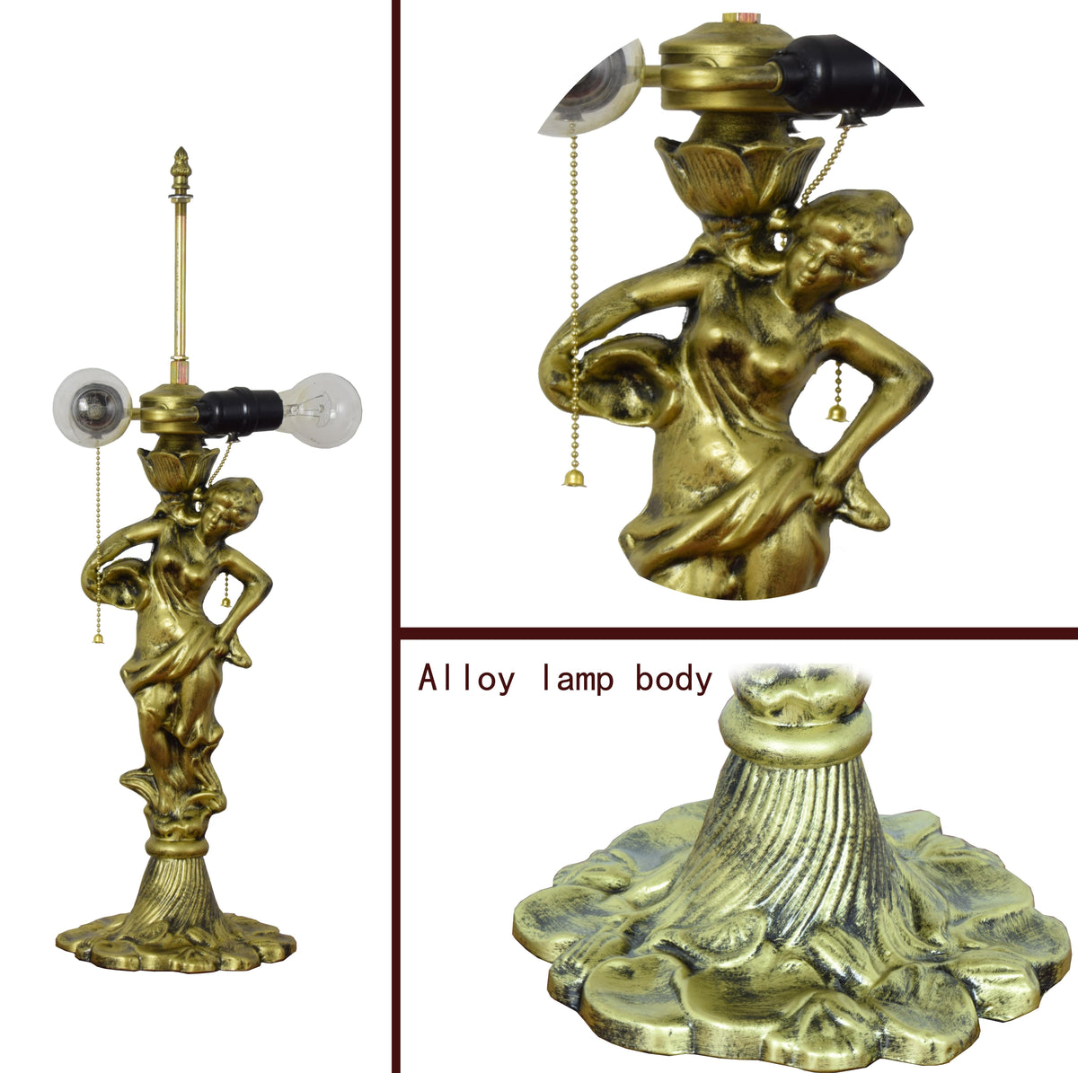 Tiffany Table Lamp in Tinted Glass for Women