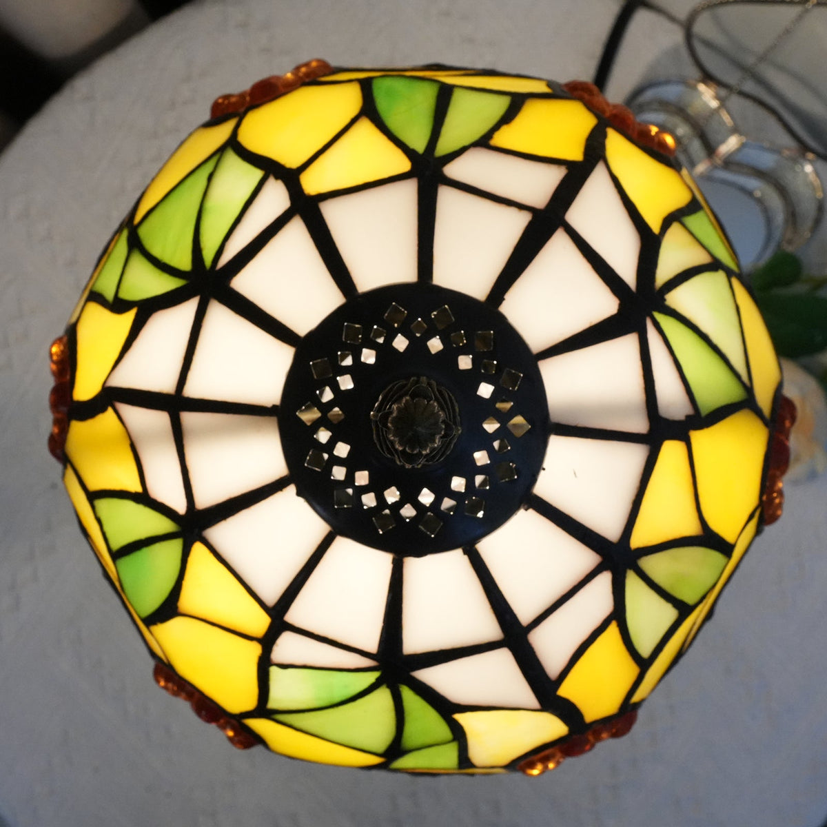 Sunflower Stained Glass Tiffany Table Lamp