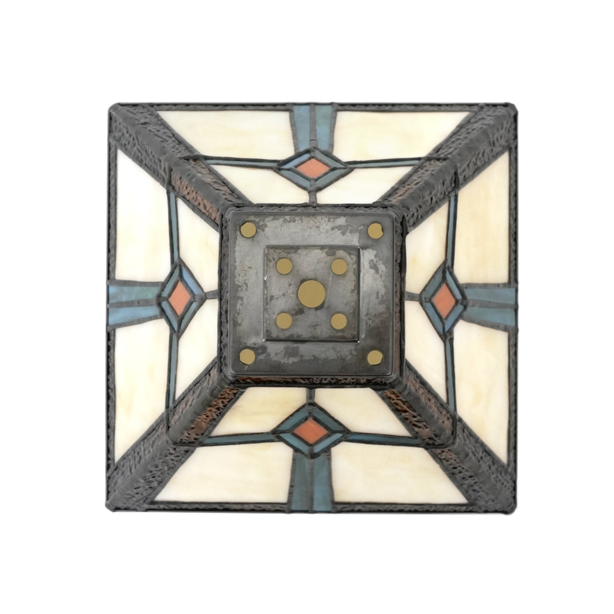 Geometric Tiffany Style Tinted Glass Lampshade