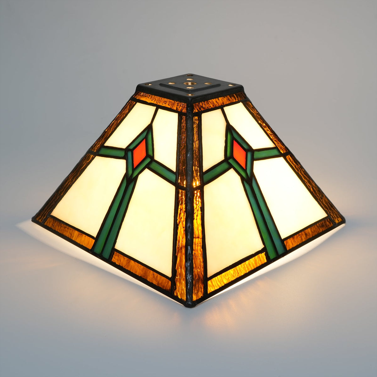 Geometric Tiffany Style Tinted Glass Lampshade