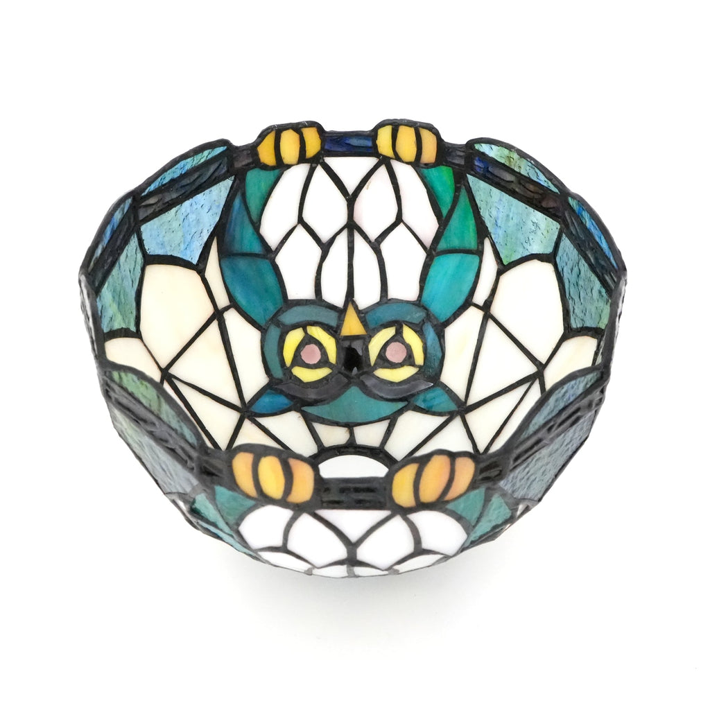 Tiffany Style Owl Tinted Glass Lampshade
