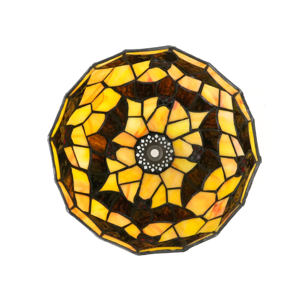 Tiffany Bats Amber Glass Lampshade