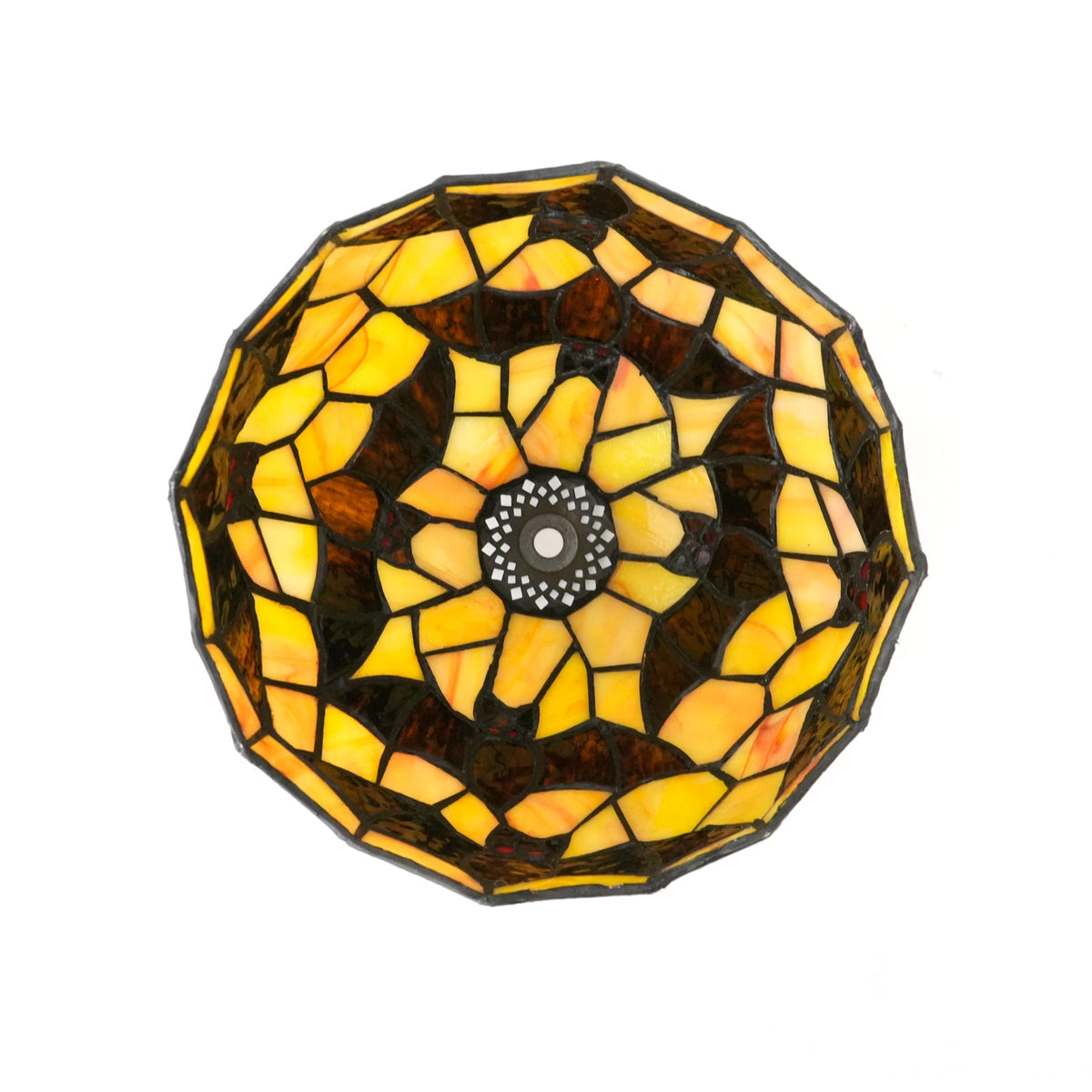 Tiffany Bats Amber Glass Lampshade