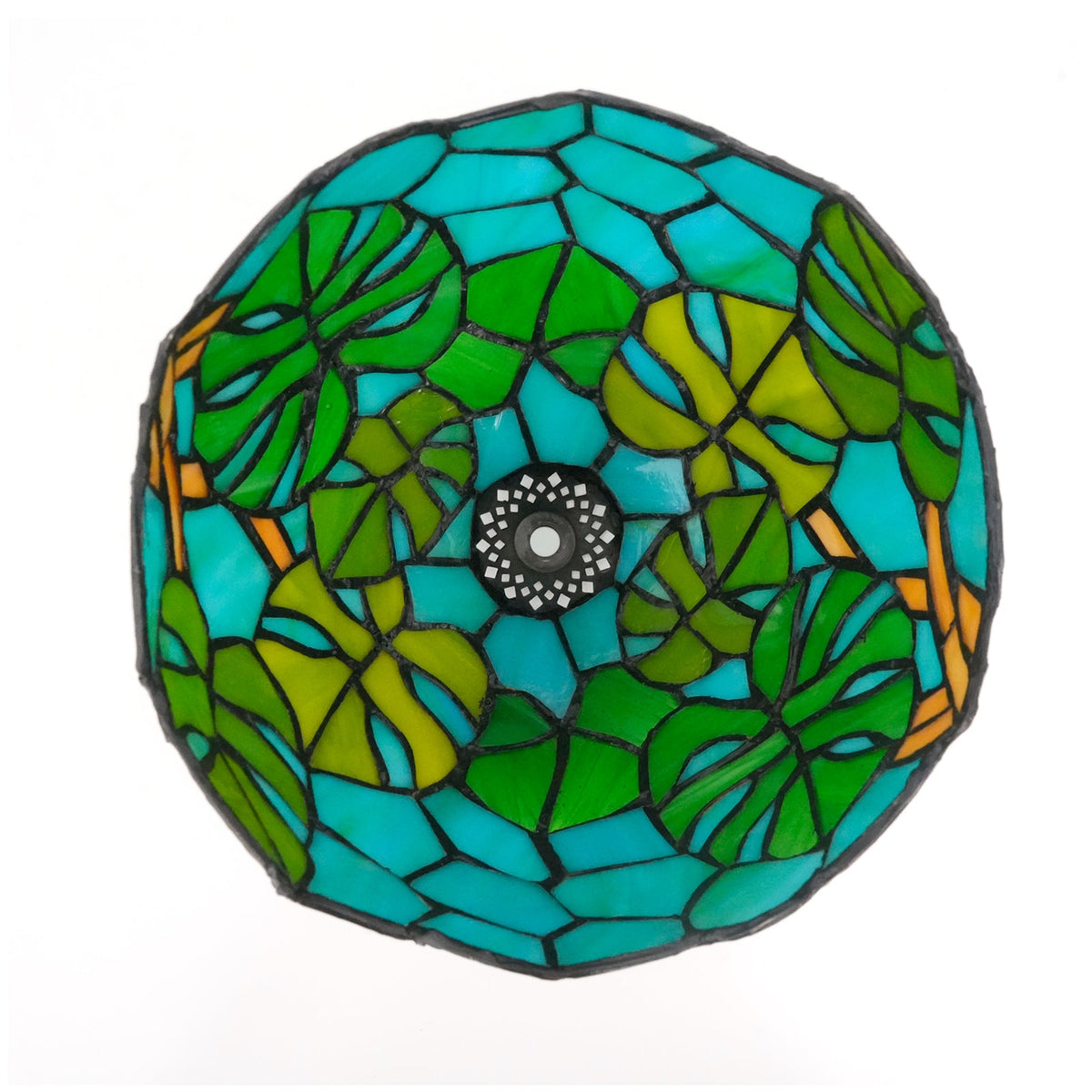 Tiffany Style Palm Tree Stained Glass Lampshade