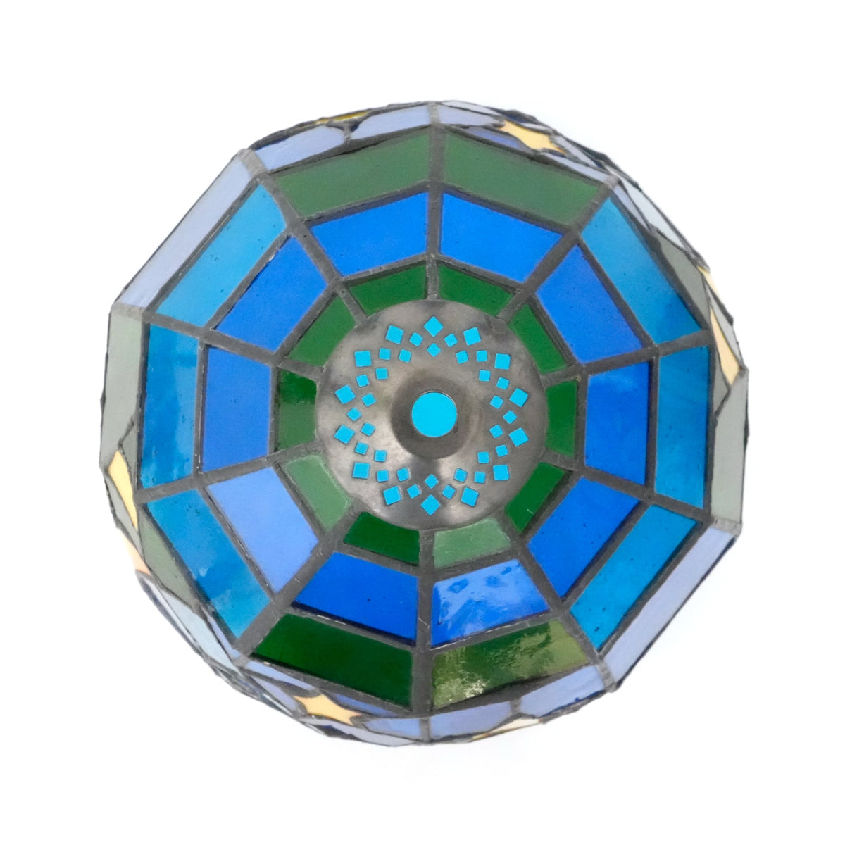 Tiffany Lampshade in Sky Blue Tinted Glass