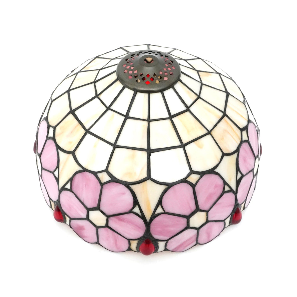 Tiffany-style tinted glass lampshade, 30 cm