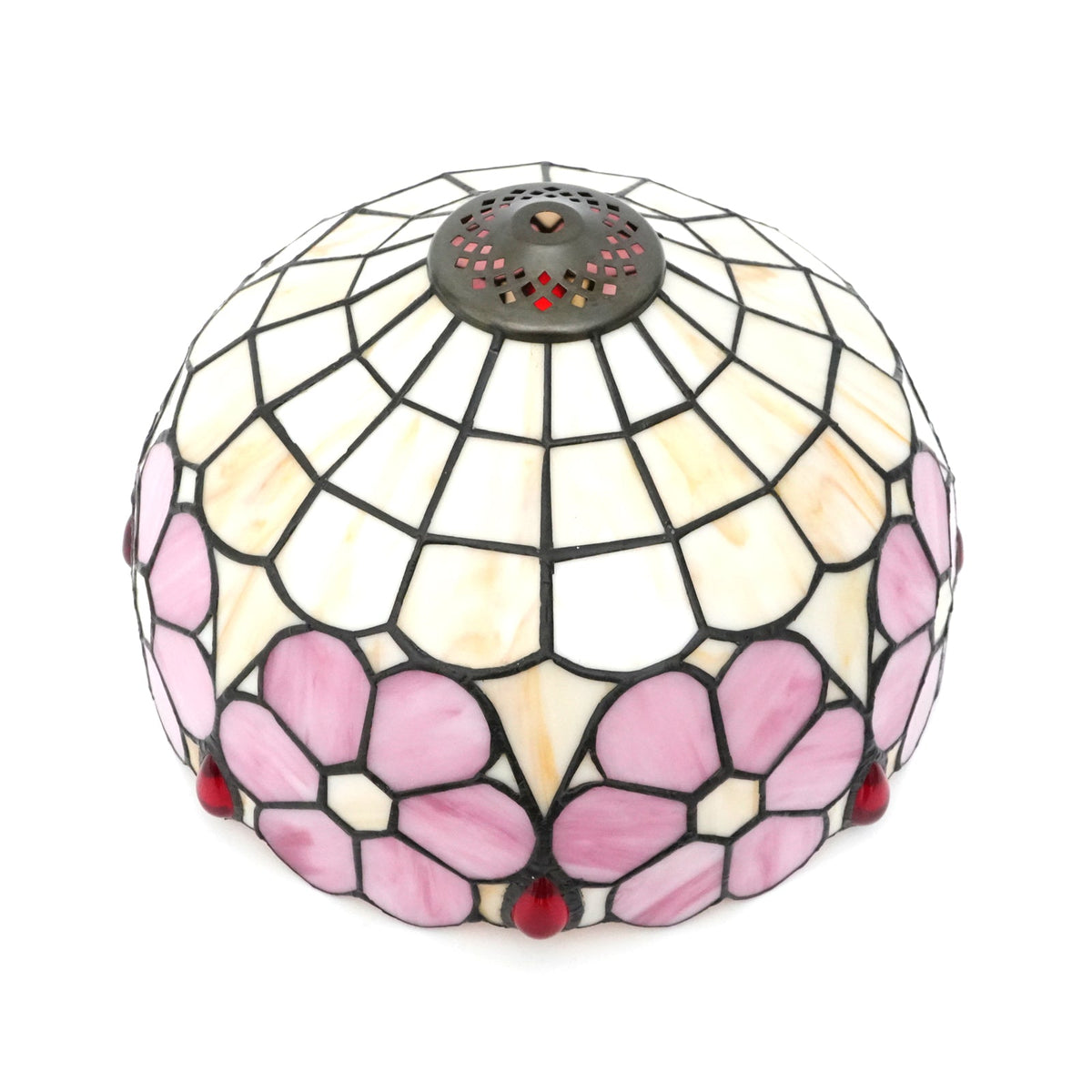 Tiffany-style tinted glass lampshade, 30 cm